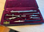 Vintage Proebster passer set in etui, Antiek en Kunst, Ophalen of Verzenden
