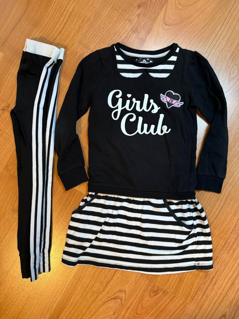 Z8 jurk + legging 116/122, Ophalen of Verzenden, Zo goed als nieuw, Meisje, Jurk of Rok