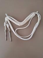 Originele nestel/schouderkoord vd KMAR met zilveren pennen, Ophalen of Verzenden, Landmacht, Nederland, Embleem of Badge