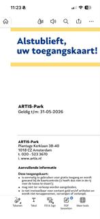 4 tickets artis, Drie personen of meer, Ticket of Toegangskaart