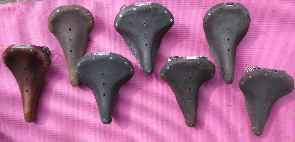 Brooks leren zadels, Fietsen en Brommers, Fietsonderdelen, Gebruikt, Leer, Ophalen of Verzenden, Zadel