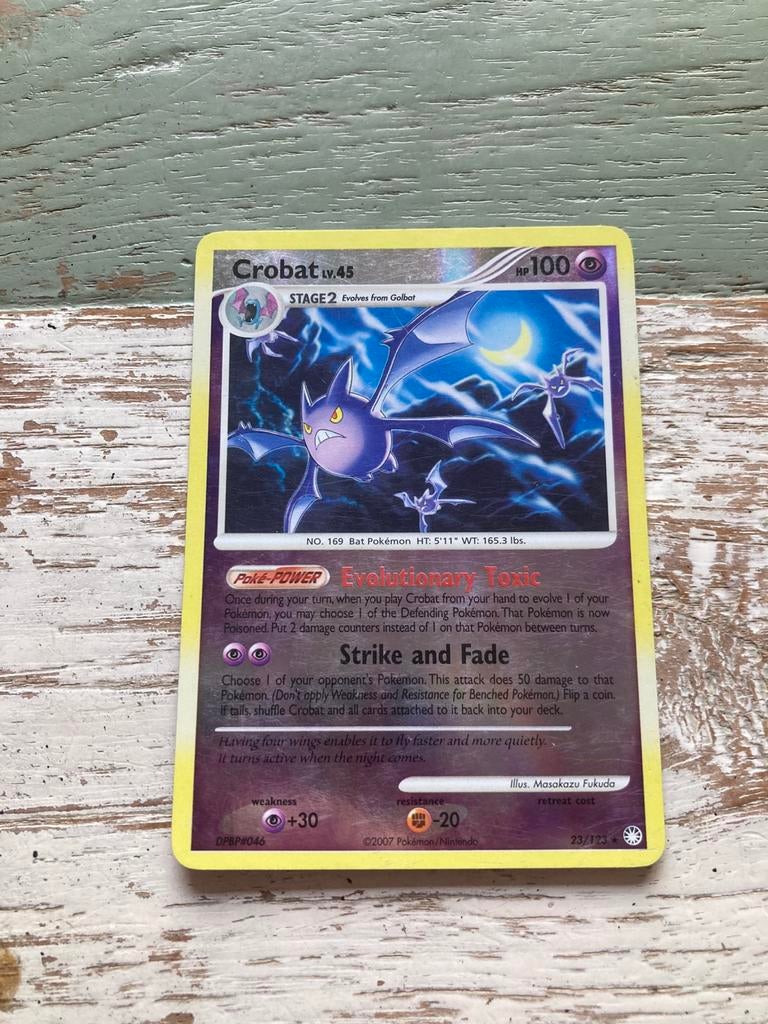 Pokemon kaart Crobat Reverse Holo, Ophalen of Verzenden, Zo goed als nieuw