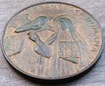 Jaar 1984 Grote Bronzen Leg Penning Heilige Francesca v.Rome, Ophalen of Verzenden, Brons, Buitenland