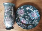 Vaas en sier bord merk Toyo, Antiek en Kunst, Ophalen