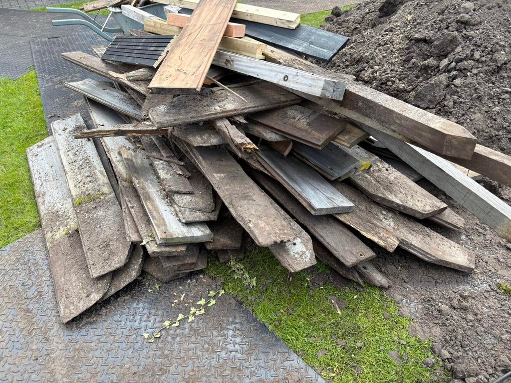 Damwand / Beschoeiing / Brandhout / Hardhout, Minder dan 3 m³, Ophalen