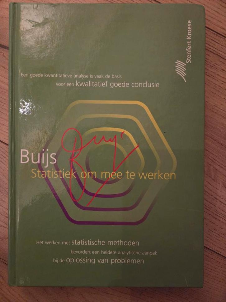 Buijs - Statistiek om mee te werken, Boeken, Studieboeken en Cursussen, Zo goed als nieuw, HBO, Beta, Ophalen of Verzenden