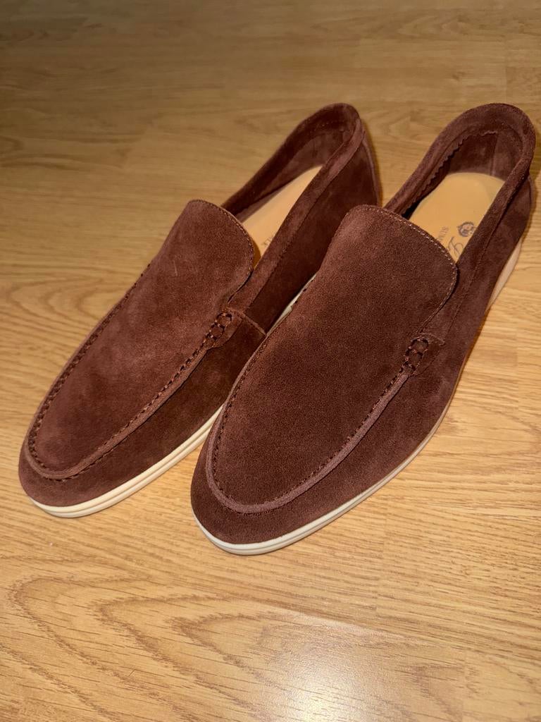 Loro Piana Summer Walk Loafers - Bruin Suède, Loafers, Bruin, Nieuw, Ophalen of Verzenden