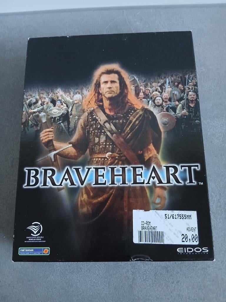 Braveheart pc CD-ROM big box, 1 speler, Ophalen of Verzenden, Gebruikt, Vanaf 3 jaar