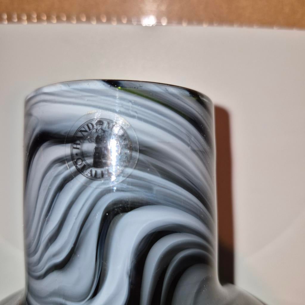 Twee groene Ikea Lina Vuorivirta vazen, Huis en Inrichting, Woonaccessoires | Vazen, Ophalen, Minder dan 50 cm, Groen, Glas