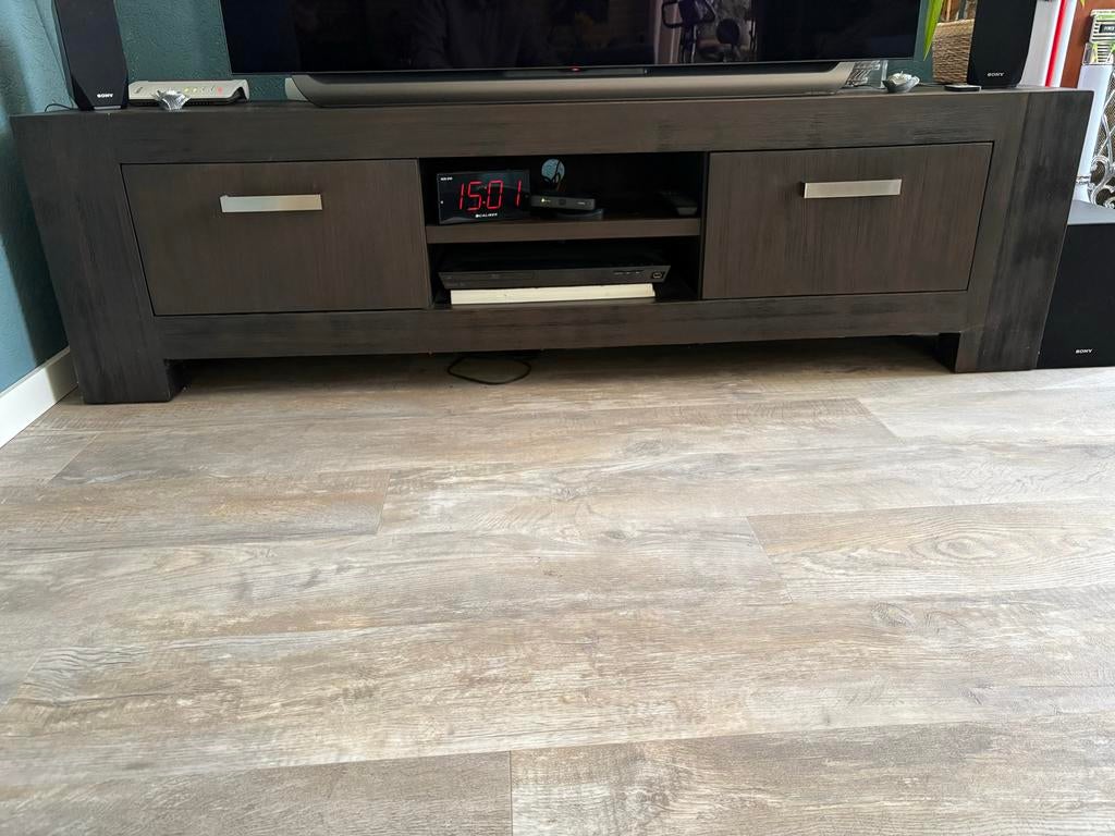 TV kast en salontafel, Huis en Inrichting, Kasten | Televisiemeubels, Ophalen, Gebruikt, Kersenhout