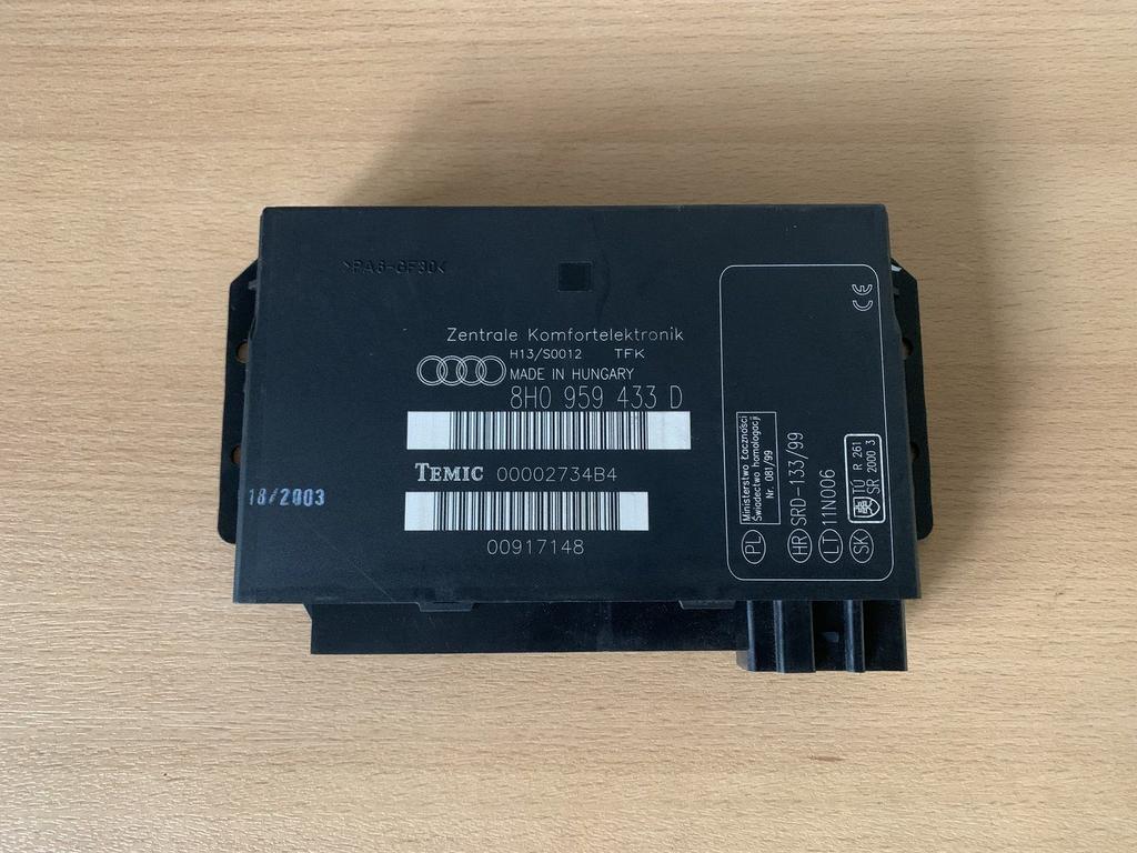 audi A4 cabriolet B6 B7 comfort module 8H0959433D, Gebruikt, -, -, -