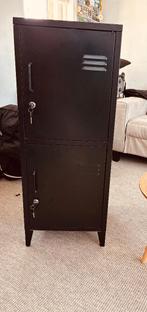 leuk zwart metalen kastje, Ophalen, Minder dan 50 cm, Gebruikt, Metaal