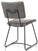 6 Nieuwe Stoelen , Antraciet met zwart metaal en greep H&H, Ophalen, Nieuw, Stof, Grijs