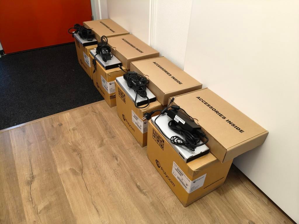 4x NEW Polycom RealPresence Group 500 Video Conference Sets, Ophalen of Verzenden, Nieuw, Video