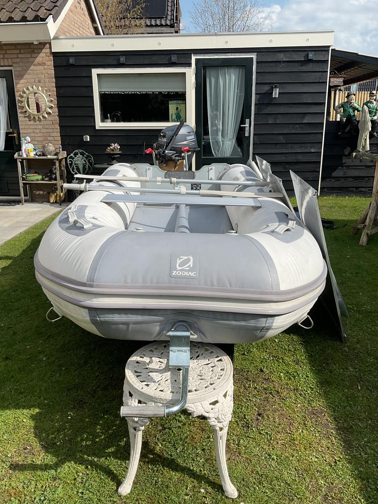 Zodiac rubberboot 3.60m met Yamaha 15 PK buitenboordmotor, Watersport en Boten, Ophalen, Aluminium, Gebruikt, Zodiac