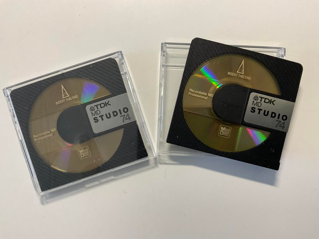 Minidisc’s  TDK MD-STUDIO 74 minuten als nieuw. 74 minuten, Ophalen of Verzenden