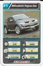 Kw4294 autokaartje f1 mitsubishi pajero evo, Ophalen of Verzenden, Zo goed als nieuw, Auto's