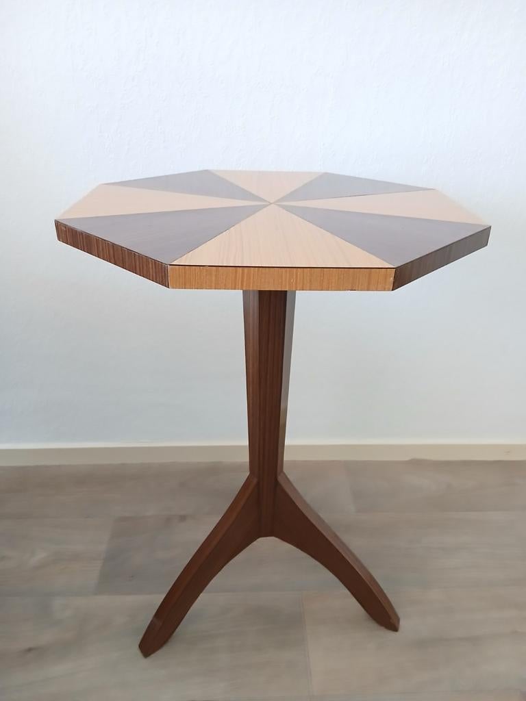 jaren 60 wijntafel, vintage bijzettafel, Antiek en Kunst, Antiek | Meubels | Tafels, Ophalen