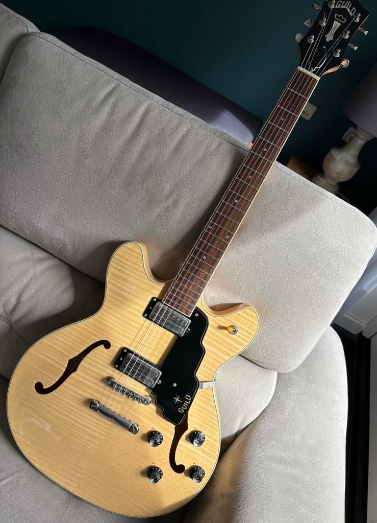 Guild Starfire IV ST Flamed Maple (2018), Muziek en Instrumenten, Ophalen of Verzenden, Zo goed als nieuw, Hollow body, Overige merken