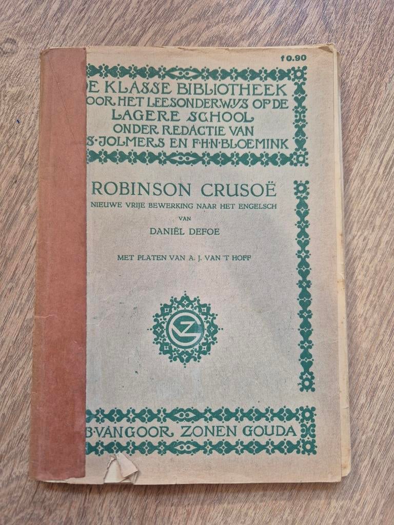 Schoolboekje uit 1921 - Robinson Crusoë, Verzenden, Daniel Defoe