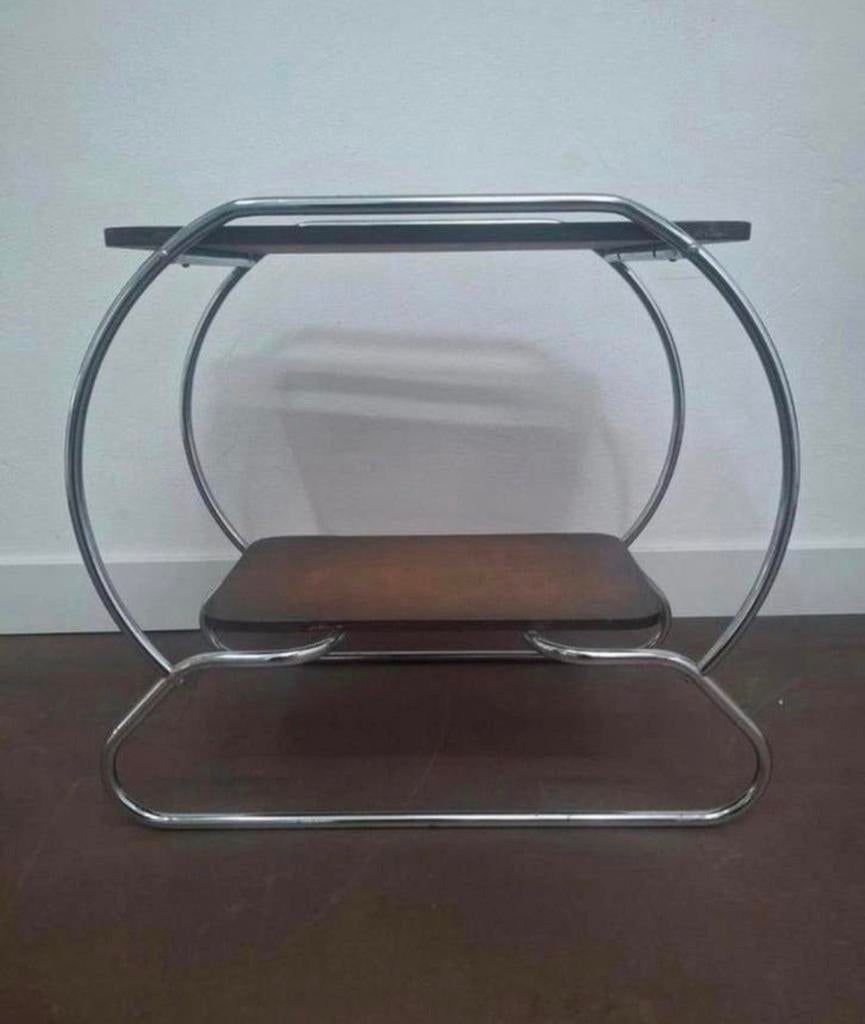 Bauhaus vintage buizenframe tafeltje., Ophalen of Verzenden