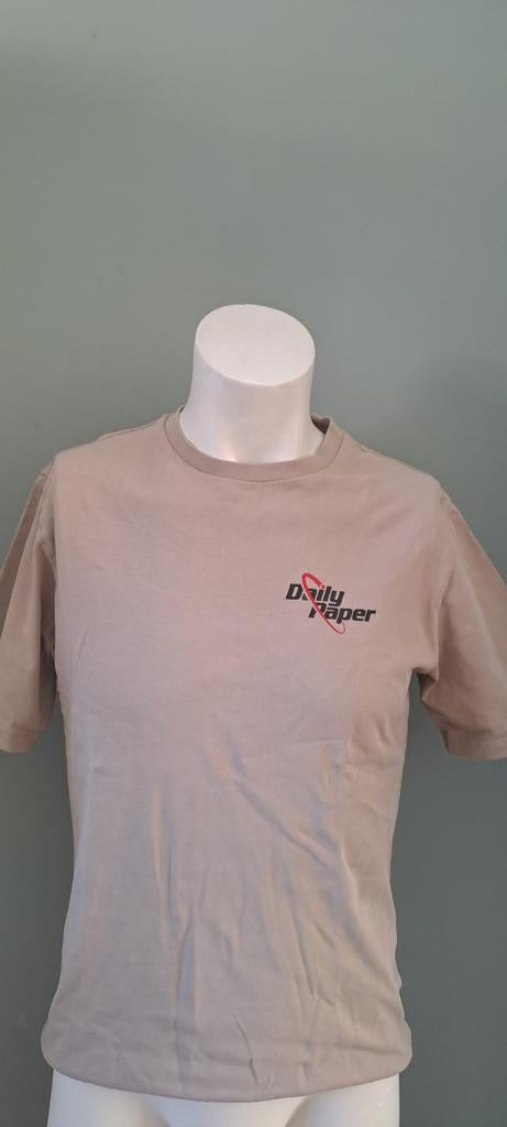 Daily Paper T-shirt - Beige met logo opdruk, Beige, Overige maten, Ophalen of Verzenden, Zo goed als nieuw