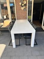 Eettafel met stoelen, Huis en Inrichting, Ophalen, Gebruikt, 200 cm of meer, 50 tot 100 cm