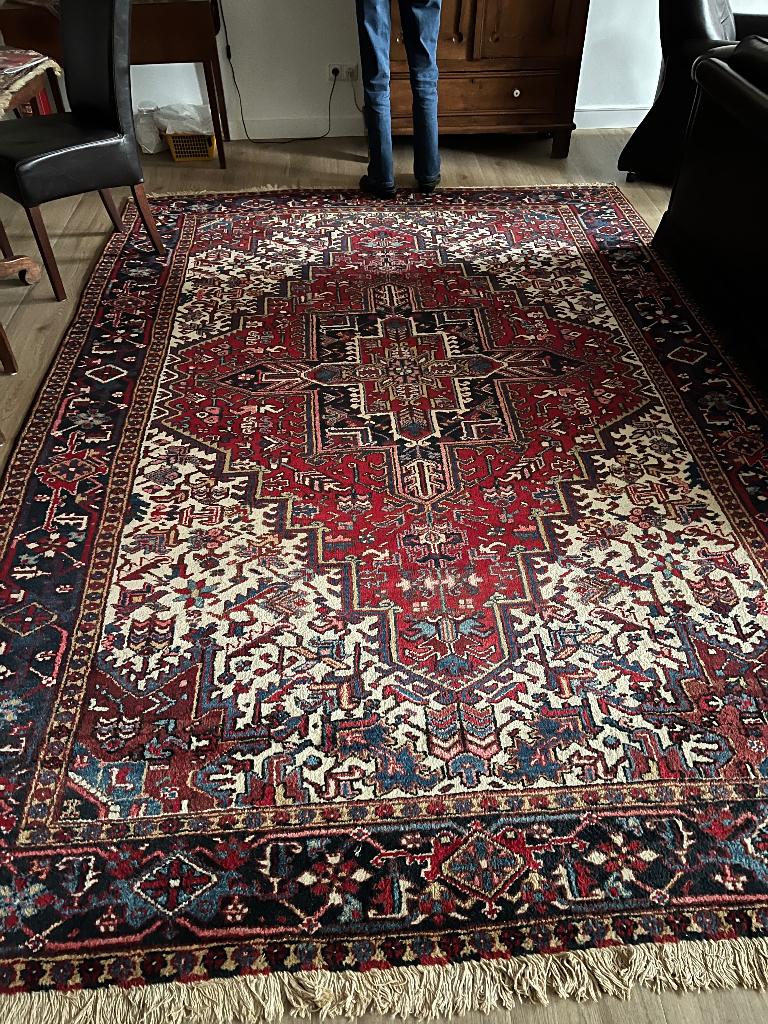 Perzisch Tapijt, Huis en Inrichting, Stoffering | Tapijten en Kleden, Ophalen, Gebruikt, Blauw, 200 cm of meer