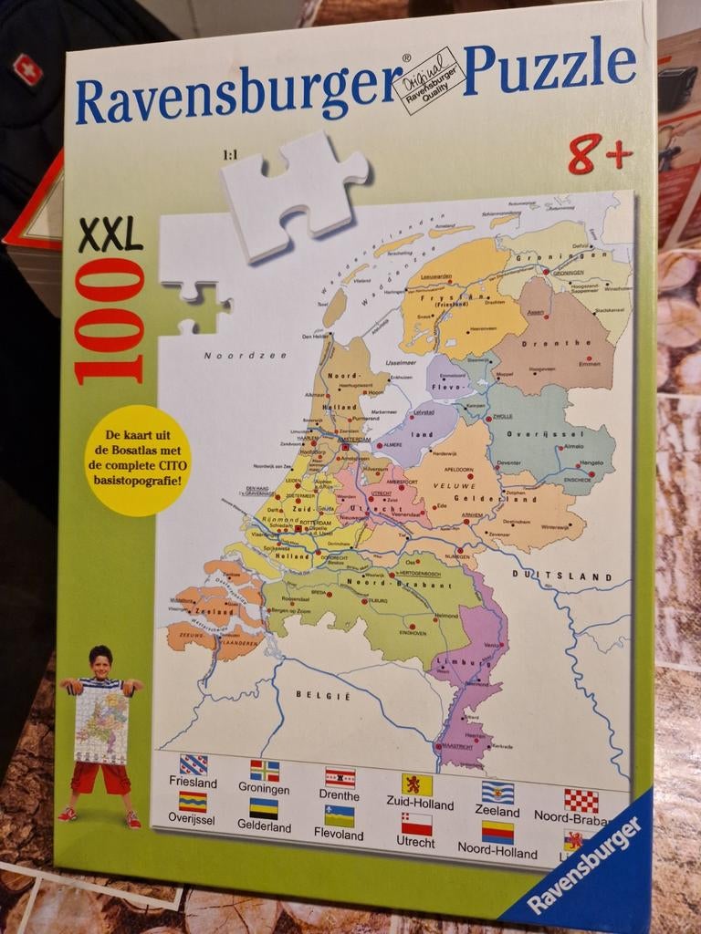 Ravensburger puzzel Nederland 8+ zgan, Ophalen of Verzenden, Meer dan 50 stukjes, Zo goed als nieuw, 6 jaar of ouder