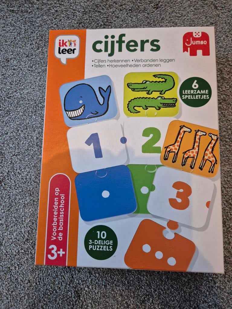Jumbo Ik Leer Cijfers Puzzel, Ophalen of Verzenden, 10 tot 50 stukjes, Zo goed als nieuw, 2 tot 4 jaar