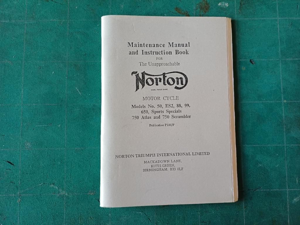 NORTON maintenance manual and instruction book, Motoren, Handleidingen en Instructieboekjes, Overige merken, Ophalen of Verzenden