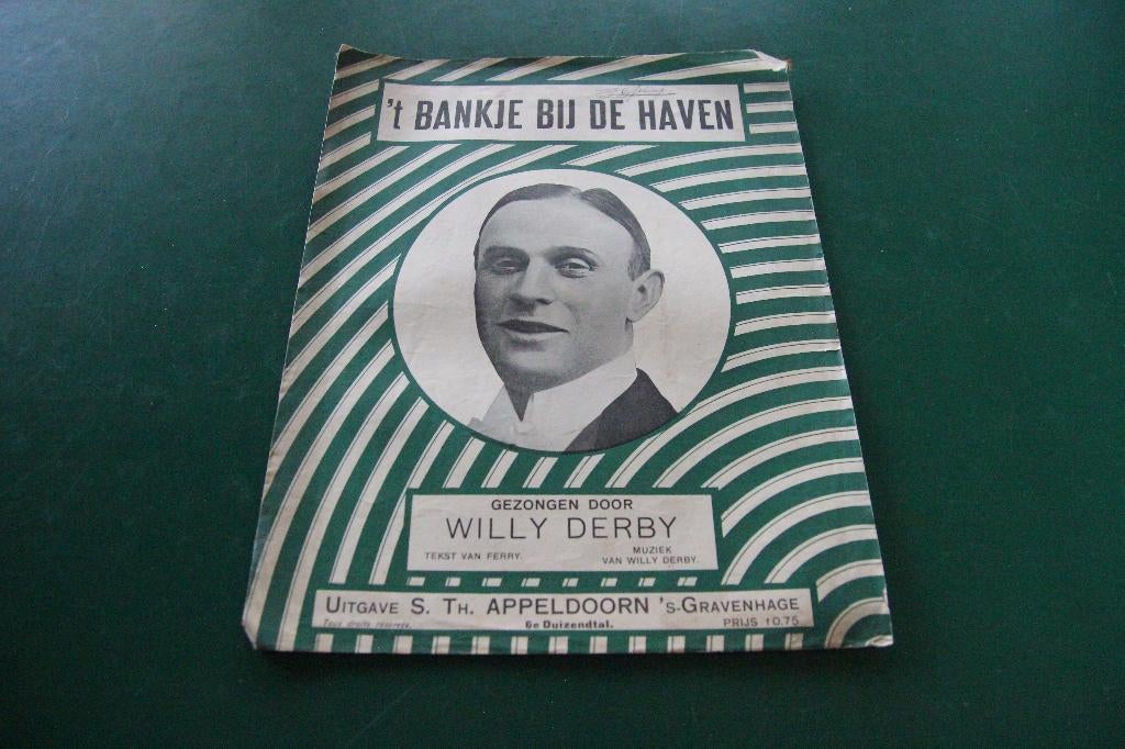 Willy Derby. 't bankje bij de haven, Ophalen of Verzenden, Gebruikt, Artiest of Componist, Populair