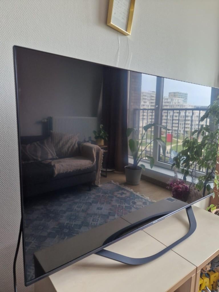 Hisense 55" TV, Audio, Tv en Foto, Televisies, QLED, 120 Hz, Zo goed als nieuw, 100 cm of meer