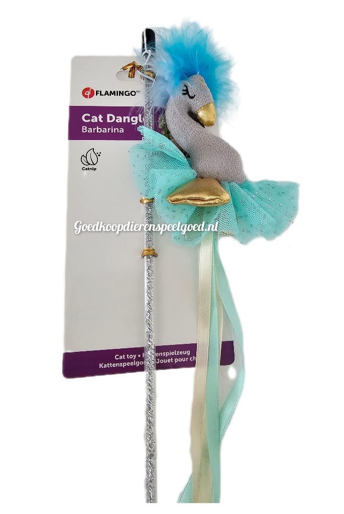 Kattenspeelgoed   " Speelhengel Flamingo " €3,00, Dieren en Toebehoren, Ophalen of Verzenden, Nieuw, Speelhengel