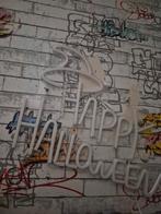 Happy Halloween neon sign - werkt nog goed, Ophalen of Verzenden, Gebruikt