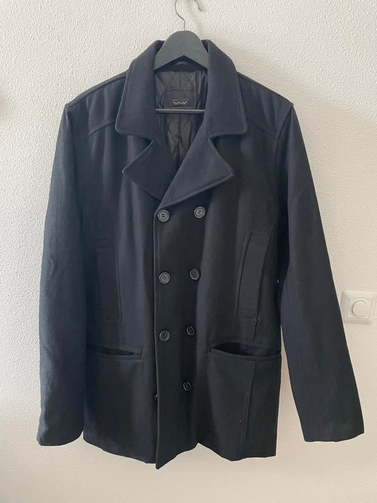 Zara jeans jas, Kleding | Heren, Jassen | Winter, Ophalen of Verzenden, Zo goed als nieuw, Maat 52/54 (L), Zwart