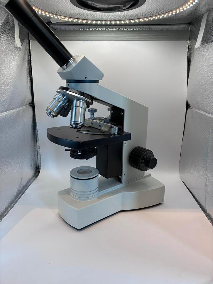 Euromex Holland microscoop, Audio, Tv en Foto, Optische apparatuur | Microscopen, Gebruikt, Biologische microscoop, 400x tot 1000x