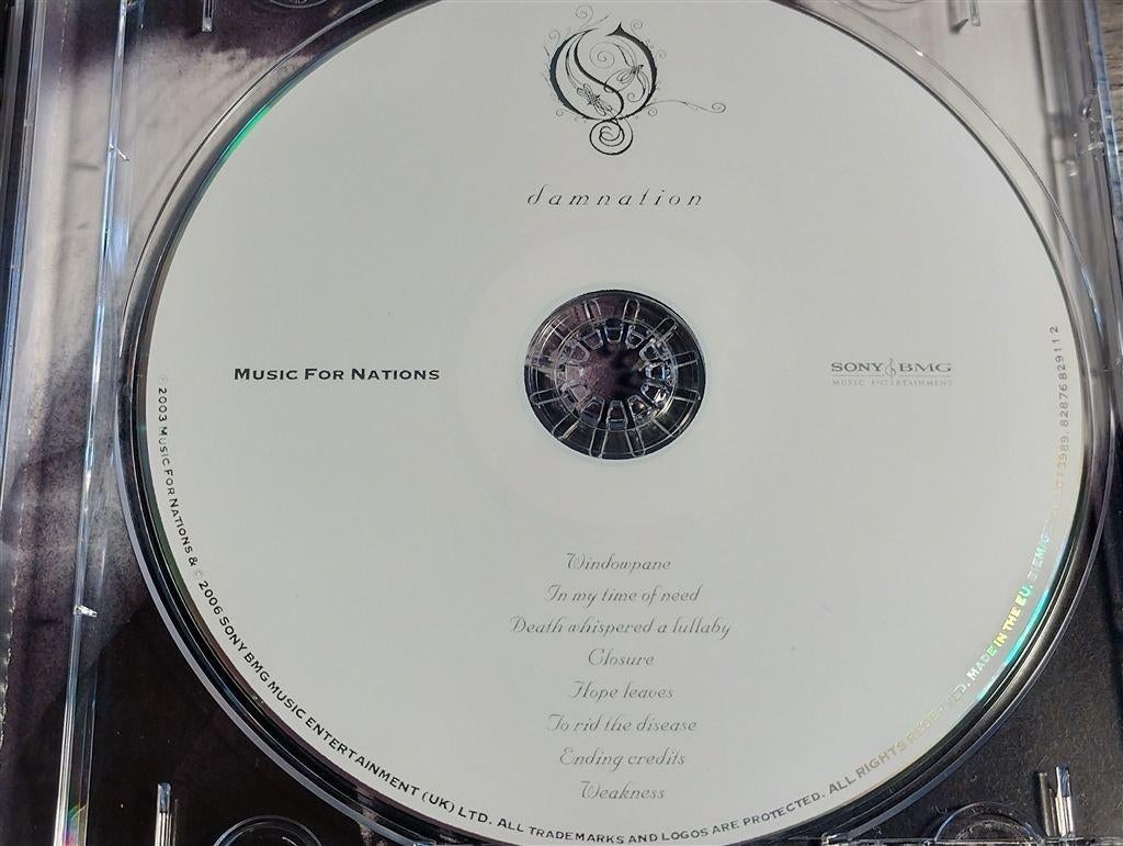 Opeth ‎– Damnation, Cd's en Dvd's, Ophalen of Verzenden, Zo goed als nieuw, Poprock