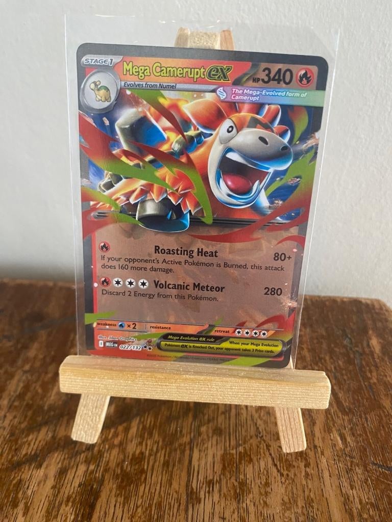 ** Mega Evolution Pokemon - Mega Camerupt EX**, Ophalen of Verzenden, Zo goed als nieuw
