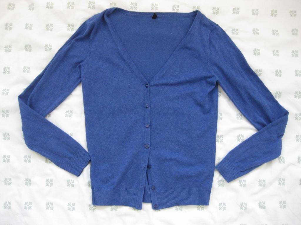 HEMA blauw lichtblauw vest, knopen V-hals, Blauw, Ophalen of Verzenden, Zo goed als nieuw, Maat 36 (S)