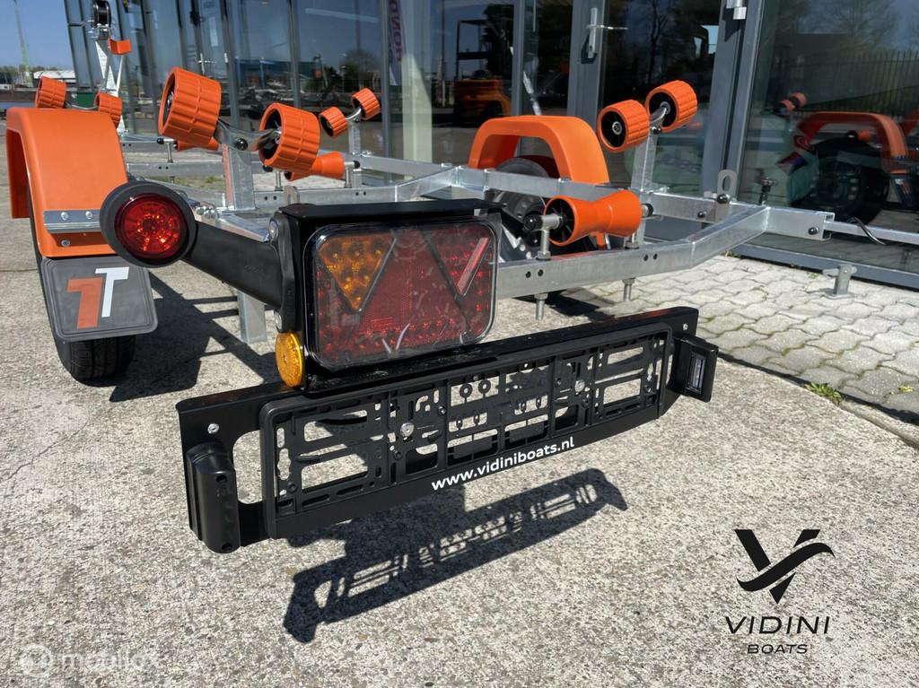 Thomas trailer 750kg *Waterdichte led* verlichting V-frame, Watersport en Boten, Boottrailers, Overige typen