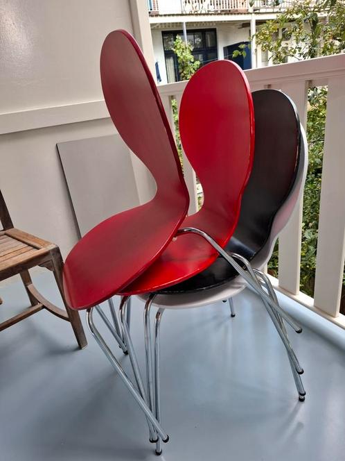 4x vlinderstoelen, Huis en Inrichting, Stoelen, Gebruikt, Ophalen