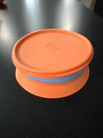 Tupperware Kinderbord met Deksel & Anti-Slip, Ophalen of Verzenden, Gebruikt, Oranje, Bak of Kom