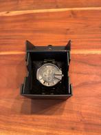 Diesel Big Chief horloge grijs/zwart, Sieraden, Tassen en Uiterlijk, Horloges | Heren, Overige merken, Staal, Staal, Polshorloge
