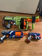 3x nerfgeweren, Kinderen en Baby's, Speelgoed | Buiten | Actiespeelgoed, Ophalen of Verzenden, Zo goed als nieuw