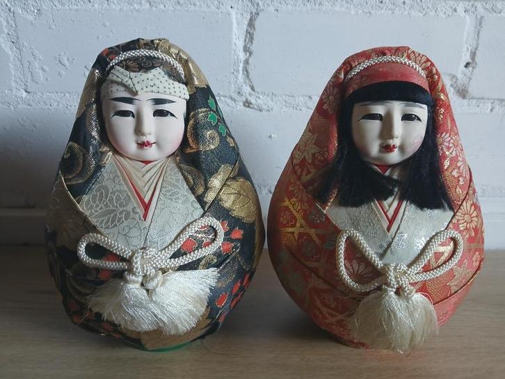 hinadaruma Japanse Poppen vintage, Antiek en Kunst, Antiek | Speelgoed, Ophalen of Verzenden