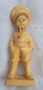 Sculptuur van jongetje met pijp door A. Santini Italië, Ophalen of Verzenden