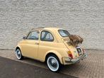 Fiat 500 0.5 L 1972 Geel Giallo Tahiti Oldtimer Goede staat!, Auto's, Achterwielaandrijving, Zwart, 499 cc, Leder