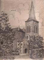 Veendam Hervormde Kerk Tekening Sievers 1948, Antiek en Kunst, Ophalen of Verzenden