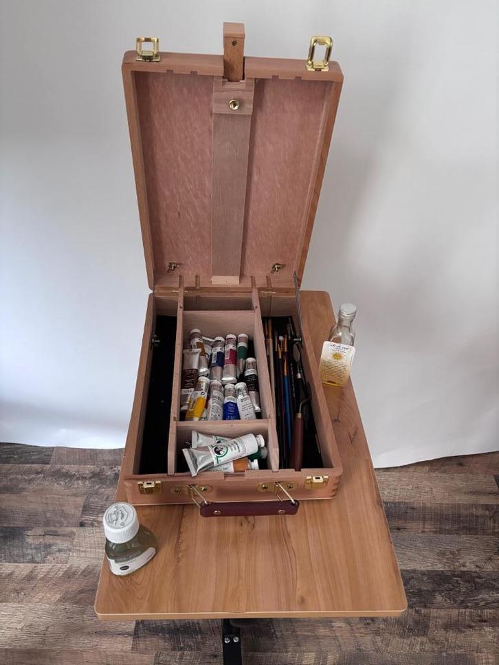 Complete olie-verf set, Hobby en Vrije tijd, Schilderen, Zo goed als nieuw, Olieverf, Ophalen of Verzenden